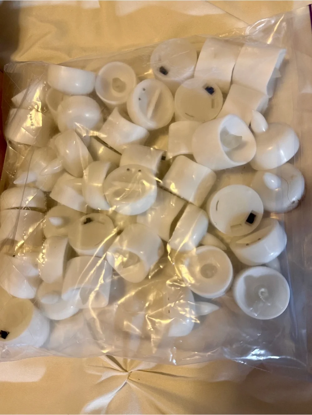 White Decorative Tea Lights & White Rose Petals!